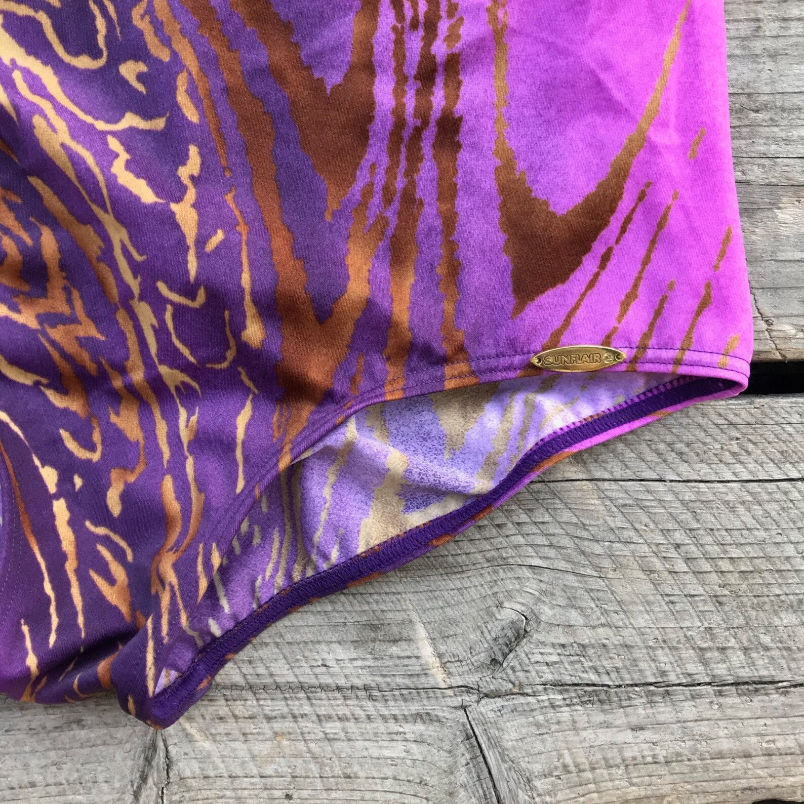 Vintage Bathing Suit Sunflair / Size 42 Large Swimsuit / Etsy