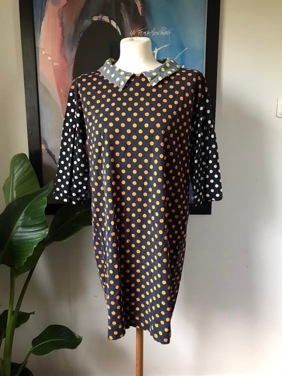 marimekko polka dot dress
