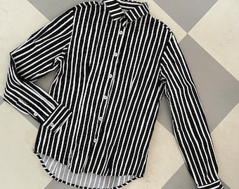 ヴィンテージ マリメッコ ヨカポイカ シャツ：1990年代 ストライプ