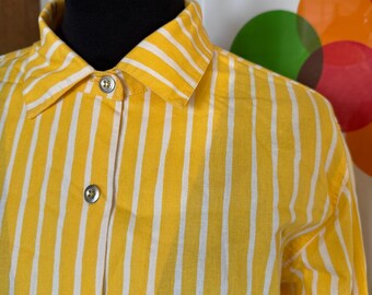 Marimekko Shirt Jokapoika / Size Medium / 2000s Finland / Striped