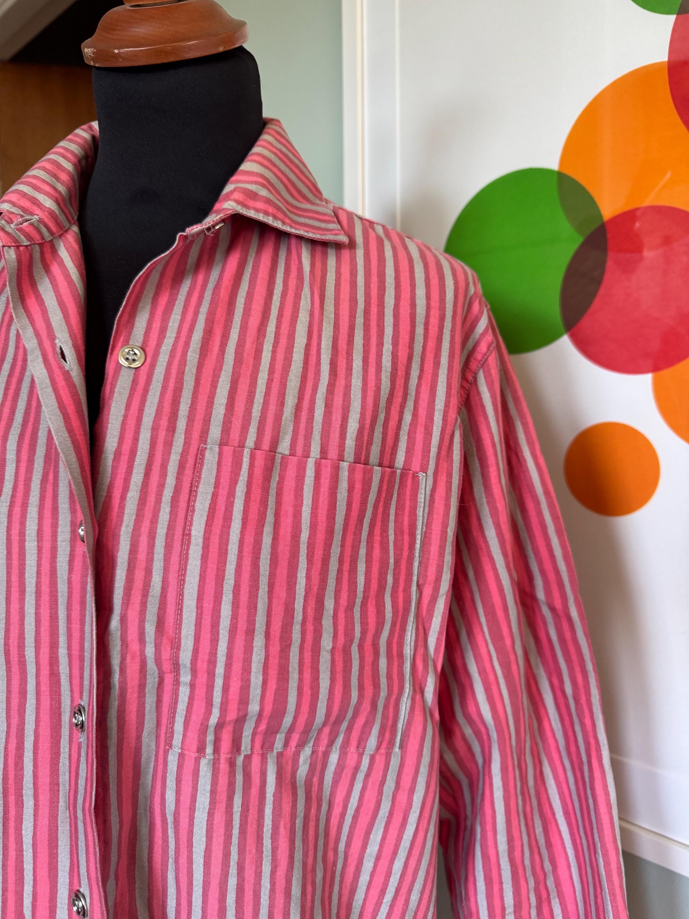 Vintage Marimekko Shirt Jokapoika / Size Medium / 1970s