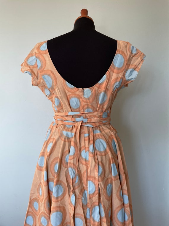 Vintage Marimekko Dress Wrap Around 50s style Dre… - image 4