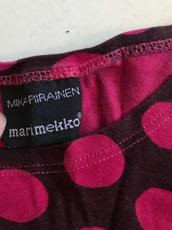 Marimekko vintage top / long sleeved straight mod… - image 2