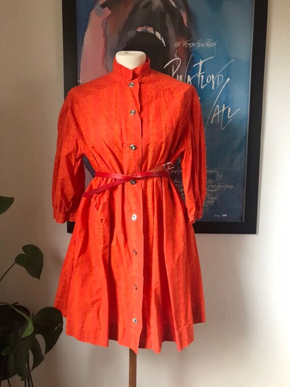 marimekko orange dress Marimekko Dresses | Kaunista Unikko Silk dress | Orange | Silk | Women's Clothing | Slim Fit