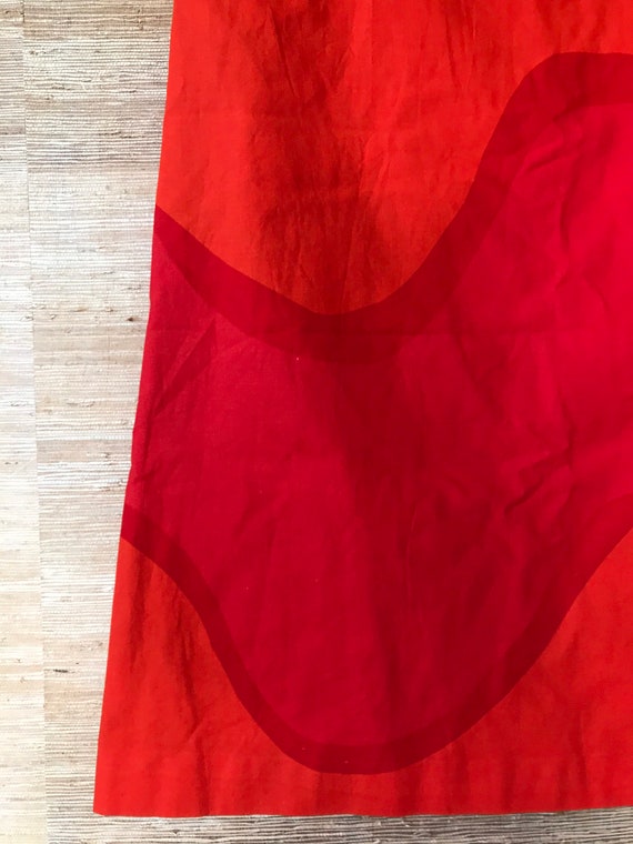 Vintage Marimekko Maxi Dress / Red Maija Isola “L… - image 9