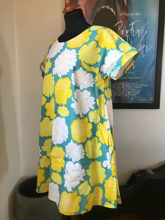 Marimekko Tunic Dress / Yellow Flowers / Size 38 b