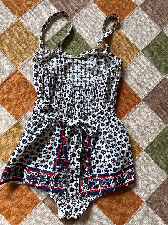 Vintage cotton Sun Dress/ Size 38 Small  Medium /… - image 1