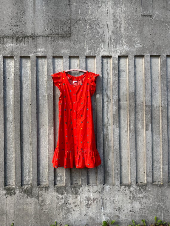 strapless open back dress Women's Crepe Wrap Dress in Red