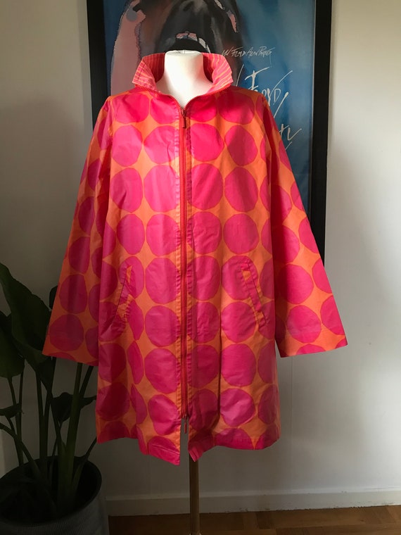 Vintage Marimekko Rain Coat / Size XL / 1990 Swedi
