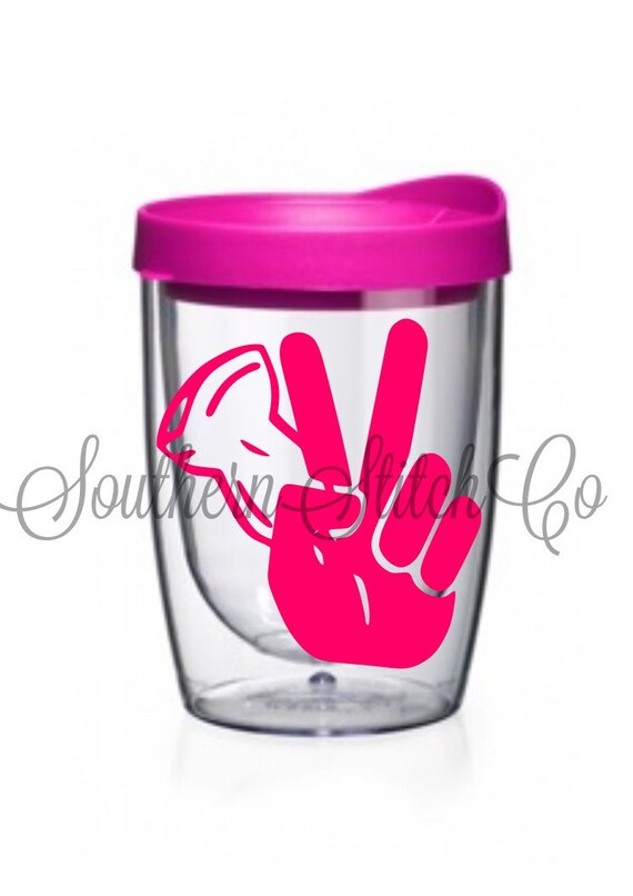 A "Deuces Sonographer" Acrylic Double Walled Mini Tumbler (Solid Vinyl)