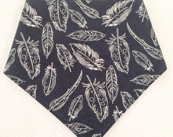 Adjustable Bibdana Feathers on Navy