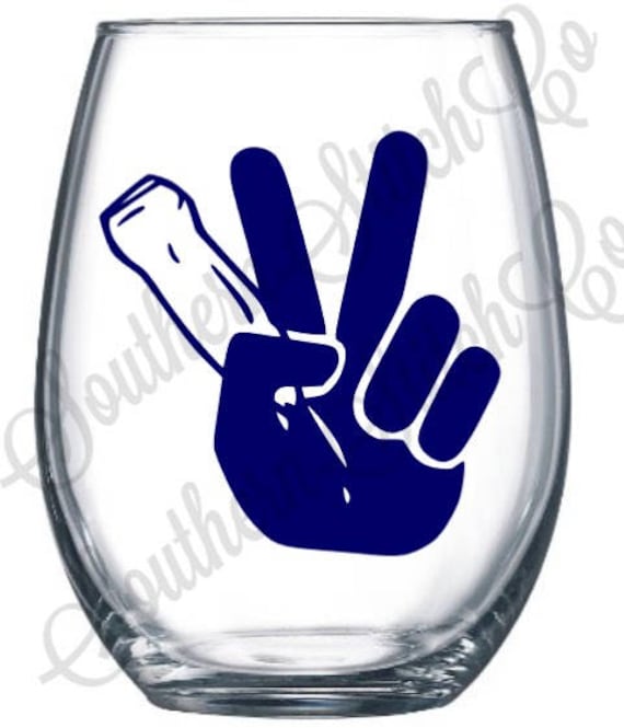 Deuces Sonographer Stemless Wine Glass -Solid Colors Only