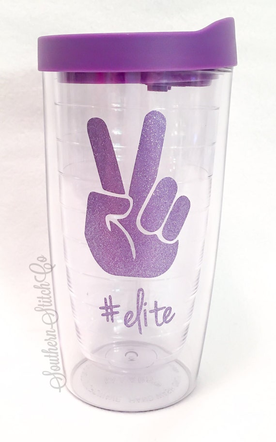 A "Deuces Elite" Acrylic Double Walled Tumbler (Solid Vinyl)