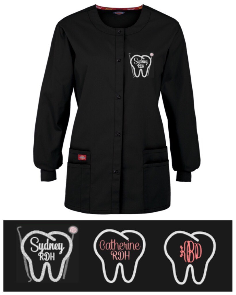 Monogram scrub jacket sale