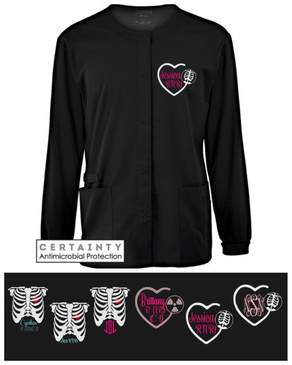 Monogram scrub jacket sale