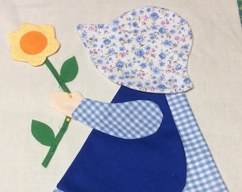 Mailed Pattern of Sun Bonnet Sue with Flower