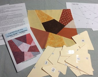 crazy quilt template etsy