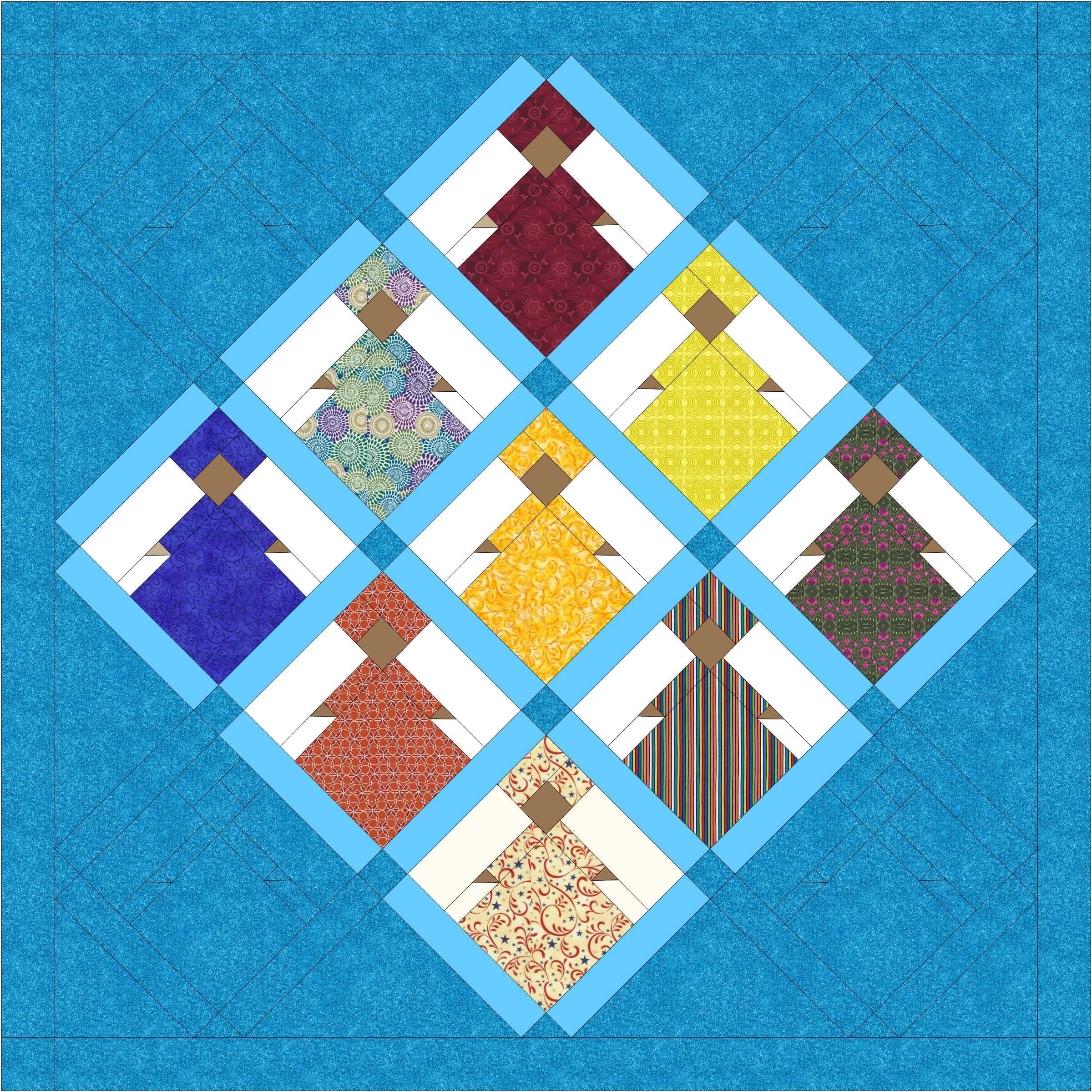 PDF Queen Size 105"x85" Pattern for African Queen Quilt - Etsy