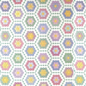 PDF Pattern for Diamonds in Full Size Grandmother's Quilt