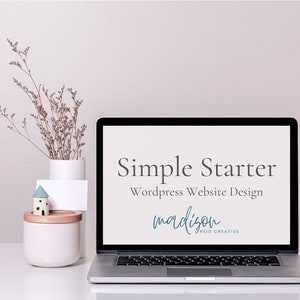 Simple Starter Custom Web Design | WordPress Blog | Professional Website for Lash Tech, Wedding, Coach, Law Firm, Blogging, Small Business