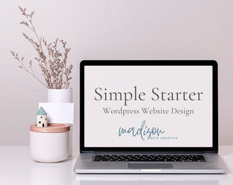 Einfacher Starter Kundenspezifisches Webdesign | WordPress Blog | Professionelle Website für Lash Tech, Hochzeit, Coach, Anwaltskanzlei, Blogging, Small Business
