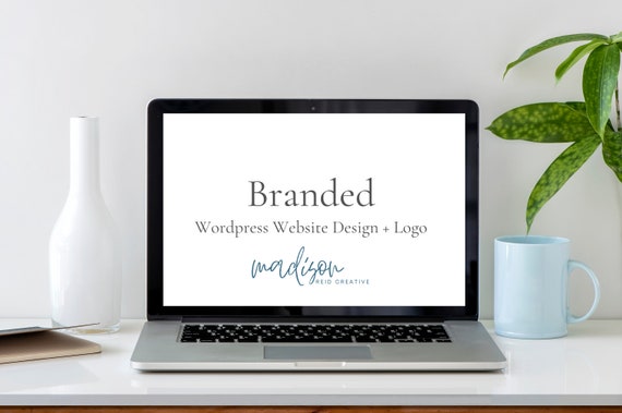 Website Branding | Logo Creation + Custom Web Design Services | WordPress Web Designer | Brand Kit for Small Business, Blog, Coach, Wedding