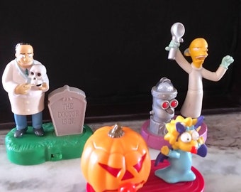 simpsons burger king halloween toys 2001