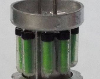 Dollhouse miniature handcrafted BIOHAZARD Alien contaminated canister Cryogenic  1/12th 1/6th scale compatible