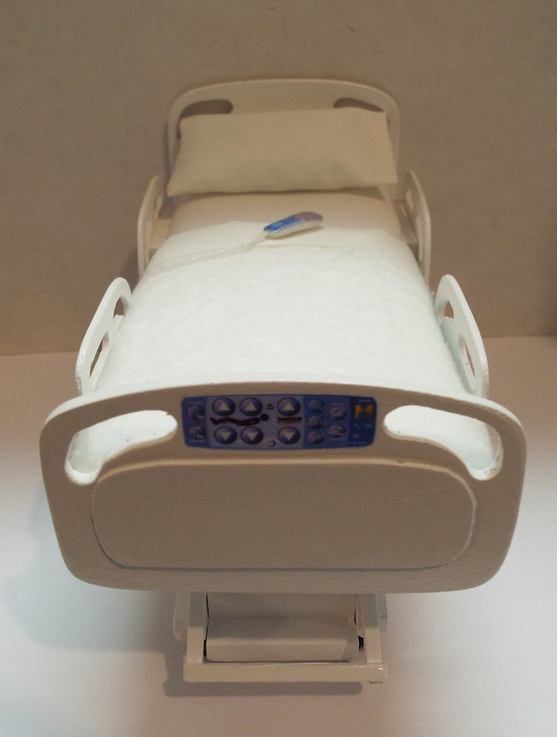 Dollhouse miniature handcrafted Medical Modern Hospital bed Etsy