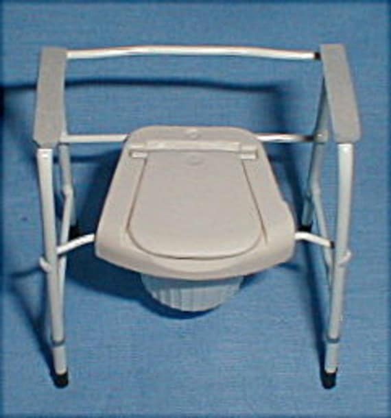 Doll Miniature Handcrafted Medical Port a potty Potty Chair 1 12th