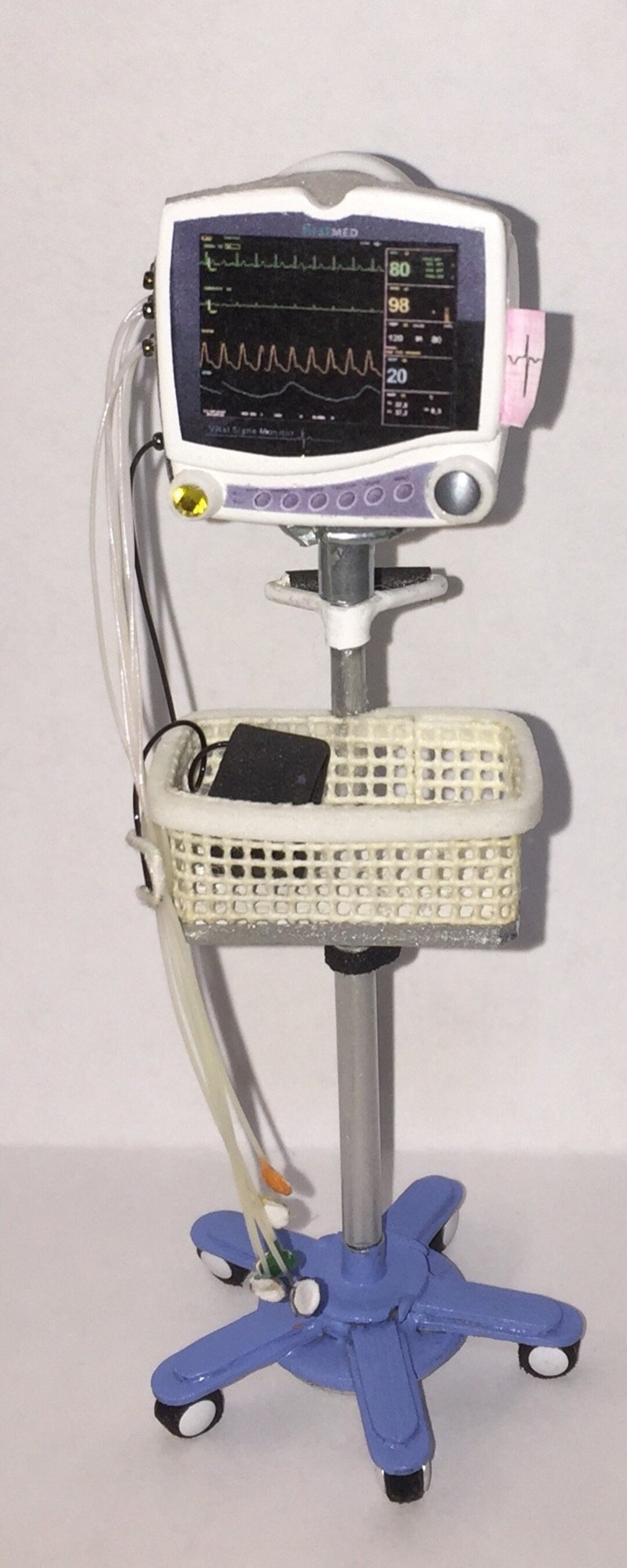 Dollhouse Miniature Handcrafted Medical Heart Monitor 1/12th Scale Not ...