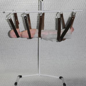 Dollhouse miniature handcrafted 1/12th scale Body transport sling morgue autopsy