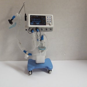 Dollhouse miniature handcrafted Medical ventilator 1/12th scale not real collectable toy diorama