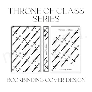 Throne of Glass Full Series Bookbinding Cover Design PNG File, TOG, Celeana Sardothian, Vinyl Book Cover Design, Cover Art, Adarlan, Dorian