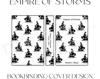 Empire of Storms Bookbinding Cover Design PNG File, Aelin, Rowan, Vinyl Book Cover Design, Cover Art, Terrasen, Fireheart