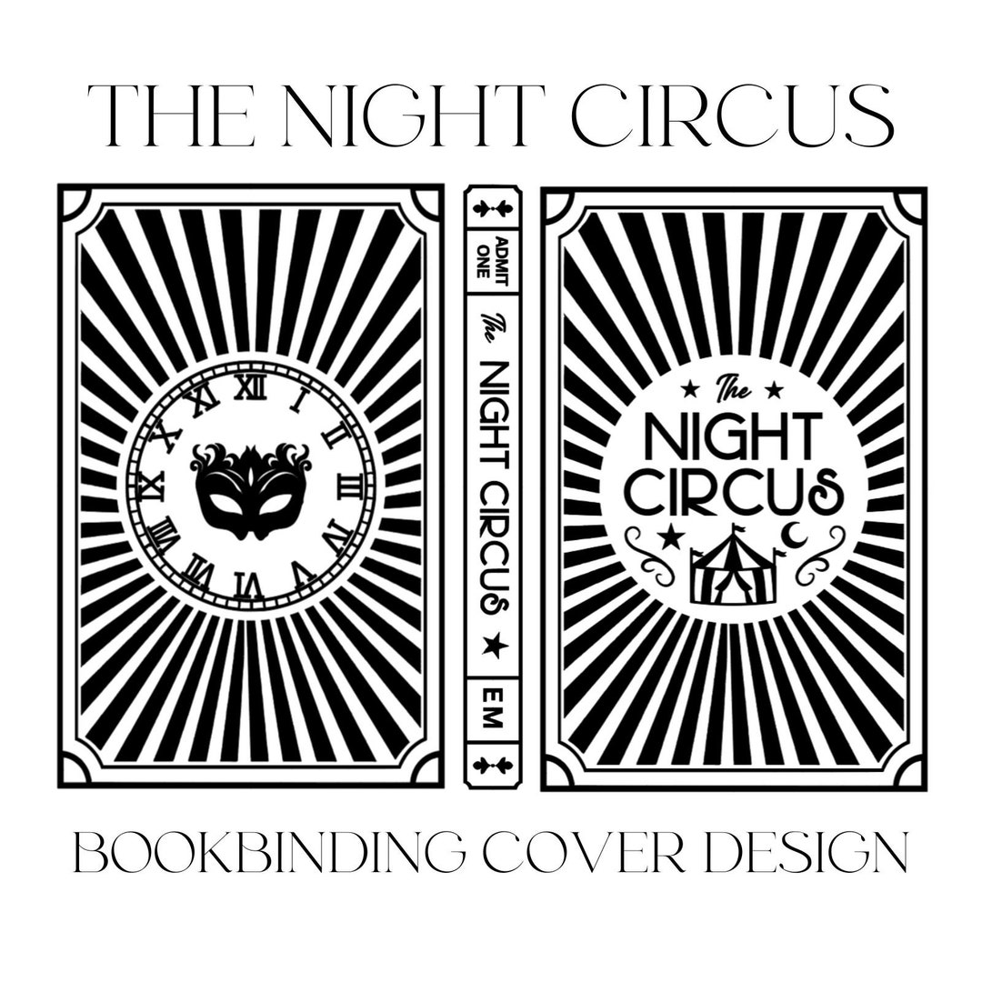 The Night Circus Bookbinding Cover Design PNG File, Erin