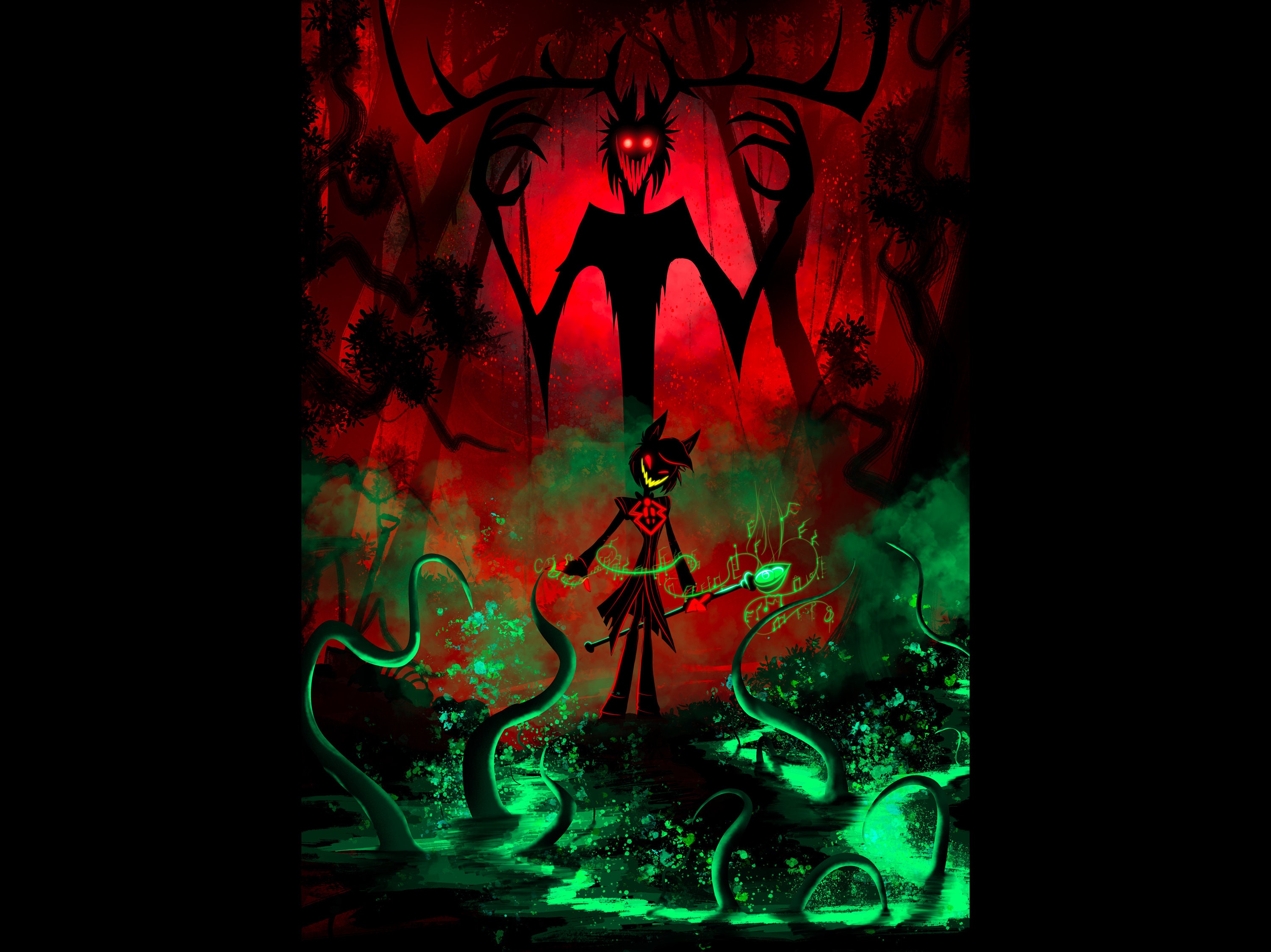 Alastor, I Don't Know How I Got Here - Hazbin Hotel Art Print and