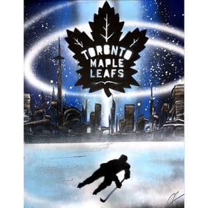 Toronto Skyline Hockey - Spray Paint Art