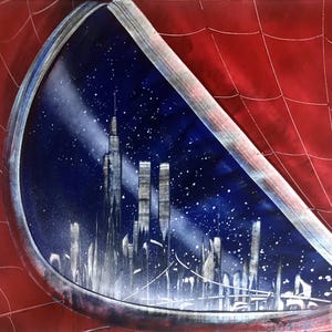 Spider Eye - Spray Paint art on Canvas image 2