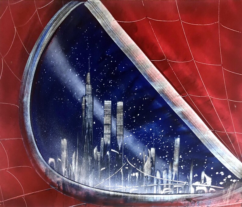 Spider Eye - Spray Paint art on Canvas image 2