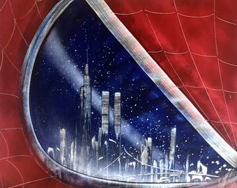 Spider Eye - Spray Paint art on Canvas