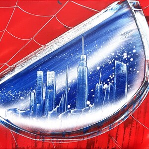 Spider Eye - Spray Paint art on Canvas image 5