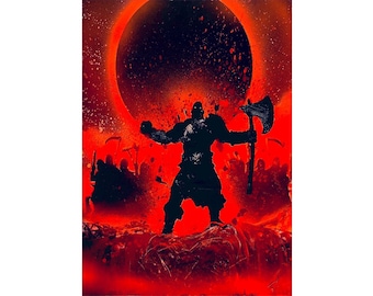 Critical Role Vox Machina Original Artwork - Grog would like to Rage  - Spray Paint Art