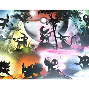 All Types - Spray Paint Art on 24x36 Stretched Canvas image 3