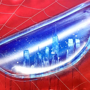 Spider Eye - Spray Paint art on Canvas image 4