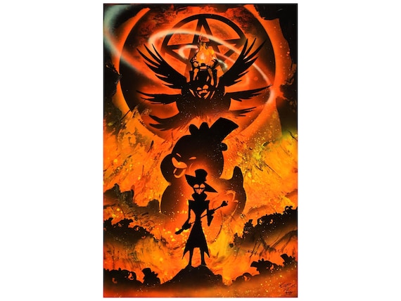 You're in My House Now - Lucifer- Hazbin Hotel - Spray Paint Art You're in My House Now - Lucifer- Hazbin Hotel - Spray Paint Art