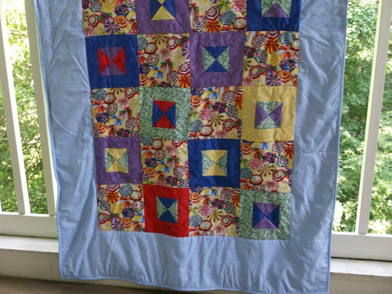 Beach Towel Quilt Has a Large Plush Beach Towel as Its Backing