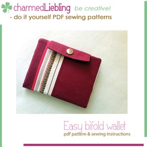 Easy bifold wallet - PDF sewing pattern