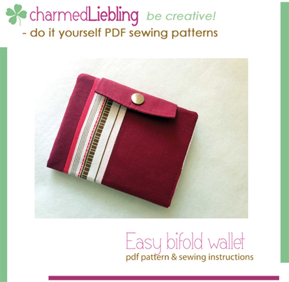 Easy Bifold Wallet - PDF Sewing Pattern - Etsy