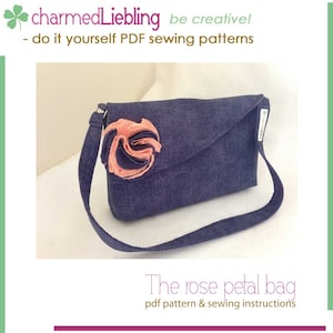 The rose petal bag - PDF sewing pattern